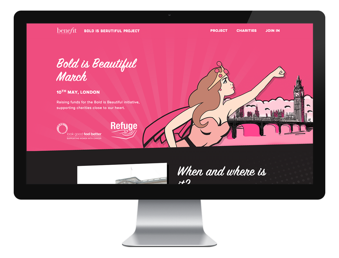 Bold is Beautiful - Benefit Cosmetics screenshot