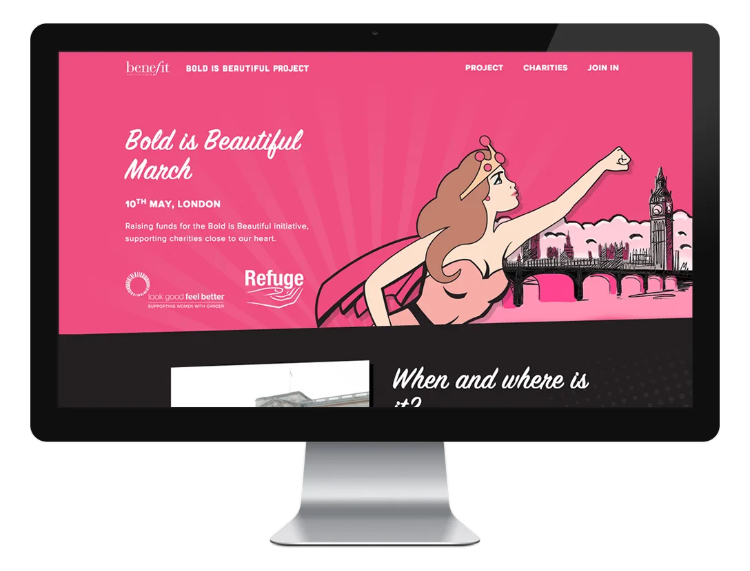 Bold is Beautiful - Benefit Cosmetics screenshot