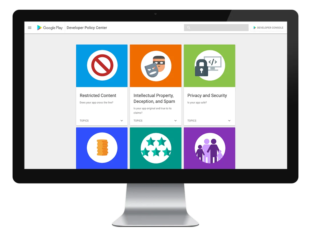 Google Play Policy screenshot