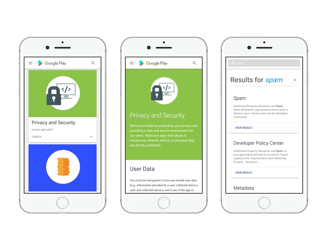 Google Play Policy screenshot